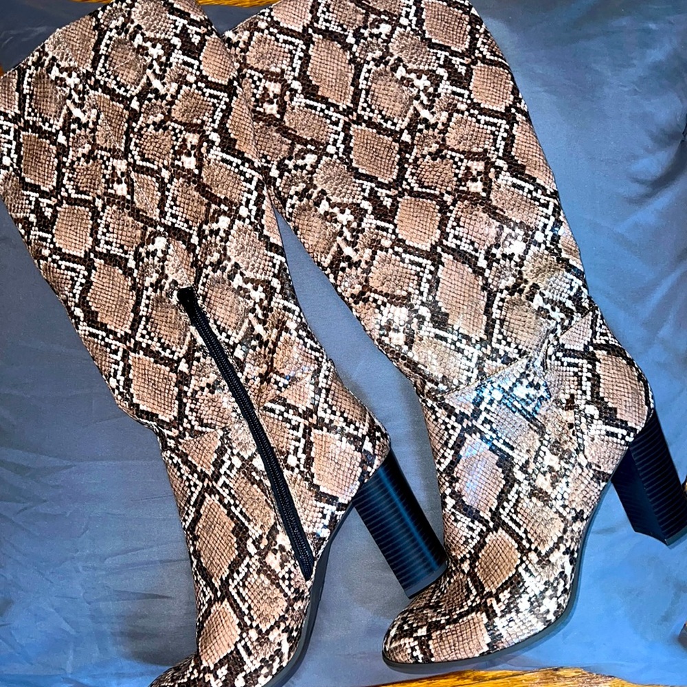 Snake Skin Boots